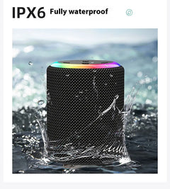 IPX6 Waterproof Bluetooth Speaker with RGB Lighting