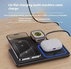 15W Foldable 3-in-1 Wireless Charging Station