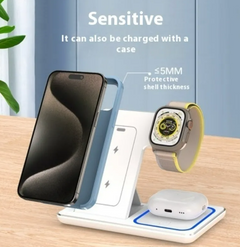 15W Foldable 3-in-1 Wireless Charging Station